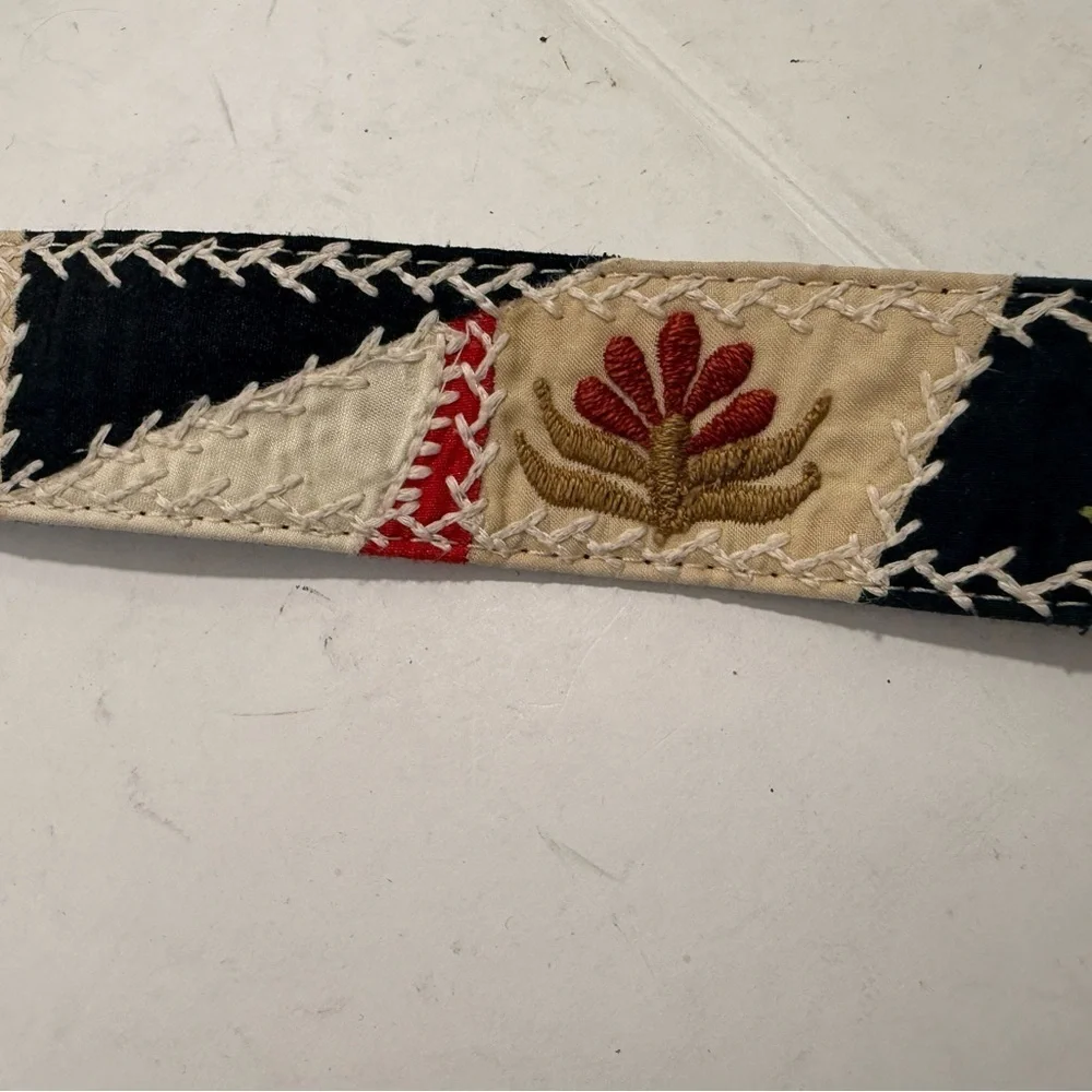 Lucky Brand Textured Patterned Woman’s Belt Sz 34 BOHO Western Country